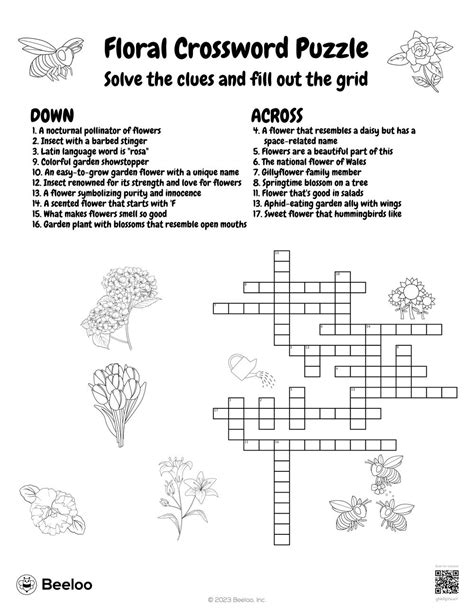 daisy like flower crossword